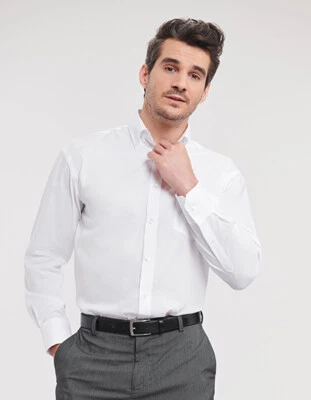 Camicia Uomo Maniche Lunghe Button-Down Taschino Cotone No-Stiro Regolare S - - Immagine 1 di 4