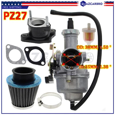 Carburador PZ 27mm para 125 150 200 250 300cc ATV Go Karts Carb Chinese Sunl - Imagem 1 de 4
