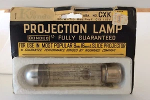 VINTAGE KONDO PROJECTION LAMP-CXK-300 WATT-T10 MED. PREFOCUS-C13 FILAMENT-NOS - Picture 1 of 2
