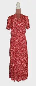Laura Scott Jerseykleid Midikleid, rot bedruckt. NEU!!! SALE%%% - Bild 1 von 3