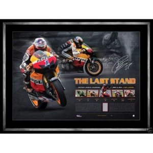 CASEY STONER HAND SIGNED 'THE LAST STAND' LITHOGRAPH PRINT MOTOGP GRAND PRIX - Picture 1 of 1