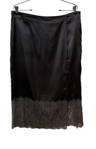 Future Collective Reese Blutstein Satin Lace Pencil Skirt Womens Size 12 NEW - Picture 1 of 11