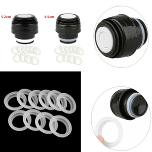 Vacuum Bottle Stopper Thermal Lid Bullet Flask Cover+10x Silicone Seal Gaskets - Picture 1 of 26