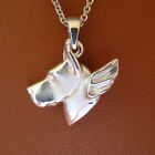 Small Sterling Silver Great Dane Angel Pendant (cropped) Ears