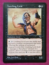 Magic The Gathering TEMPEST LEECHING LICID single black card MTG