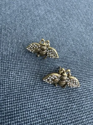 Gucci Gold Ring stone Bee Gold Stud Earrings  - Image 1 of 4