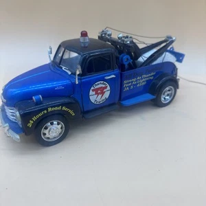 Jada 1:24 1953 Chevy 3100 THUNDER TOWING Wrecker Truck diecast Blue and Black - Picture 1 of 17