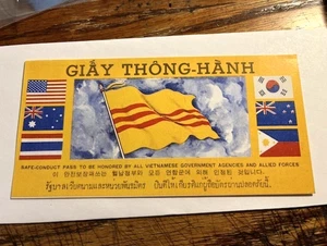 Passaporto/CU condotta sicura guerra del Vietnam #16664-2 - Foto 1 di 2