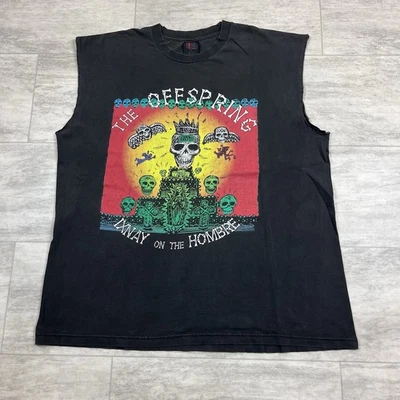 Vintage 1997 The Offspring Ixnay On The Hombre Band Shirt Giant Size XL Black - Image 1 of 4