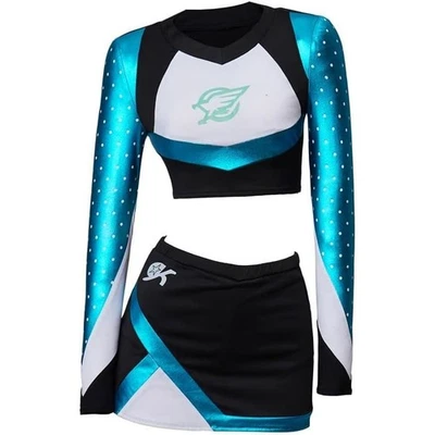 Euphoria Cheerleading Maddy Disfraz Niñas Cheer Leader Uniforme Top Conjuntos de Vestir Foto 1 de 4