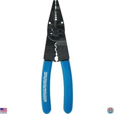 Klein Tools 1010 8 pulgadas multifunción nariz larga cortador de alambre, crimpadora y pelacables Foto 1 de 4