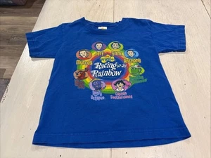 Vintage The Wiggles T-shirt Kids XS 4/5T “Racing to the Rainbow” 2007 Blue Y2K - Picture 1 of 14