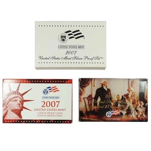 2007-S U.S. Silver Proof Coin Set GEM Proof OGP - Picture 1 of 4