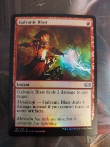 Magic The Gathering Galvanic Blast Foil Double Masters Uncommon NM 2020 - Picture 1 of 6
