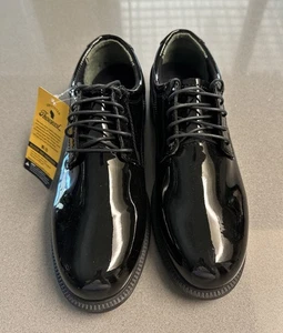Thorogood Hi-Gloss Oxford Shoes Men’s 9M Black Slip Resistant Police Fire EMS - Picture 1 of 4