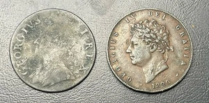 1826 George IV Bronzed half penny 1/2 Halfpenny Coin - Picture 1 of 2