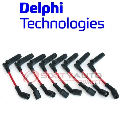 Delphi Spark Plug Wire Set for 2007-2008 GMC Yukon XL 2500 6.0L V8 Ignition ms Foto 1 de 4