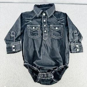 Body Rafter C Una Pieza Infantil Talla 12M Perla Snap Colección Vaquero Occidental - Imagen 1 de 17