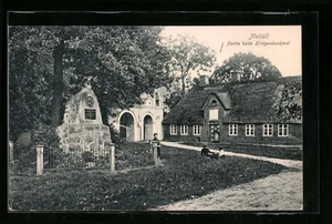 Niebüll, Ansichtskarte, Partie beim Kriegerdenkmal 1903  - Picture 1 of 2