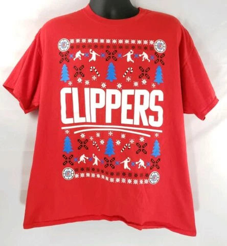 NBA: LA Clippers "Ugly Christmas Sweater" Holiday XL T-Shirt Size XL Cover