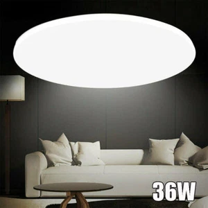 36W Rund LED Deckenleuchte Deckenlampe Badleuchte Wohnzimmer Küche Flur Kaltweiß - Bild 1 von 12