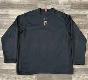 Nike University Of Findlay Oilers Crewneck Sweatshirt Men’s 2XL Black Longsleeve - Picture 1 of 7