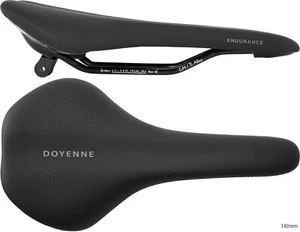 Prime Doyenne Endurance Saddle 140mm wide 280mm long 240g Titanium Rails Black - Picture 1 of 1