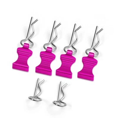 4Pcs Metal R-type Body Clips with Mount For Axial SCX10 TRX4 etc 1/10 RC Crawler - Image 1 of 4