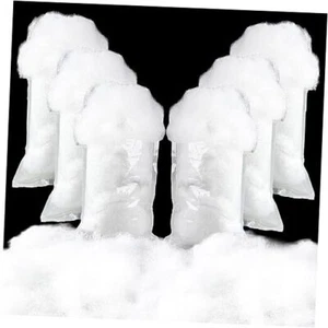Pack Christmas Fake Snow Decoration00g/21.1oz Artificial Fluffy Snow Fiber 6 - Picture 1 of 7
