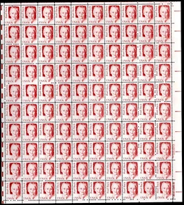 Scott #1848 Pearl Buck Great Americans Sheet of 100 Stamps - MNH P#1 UR - Picture 1 of 1