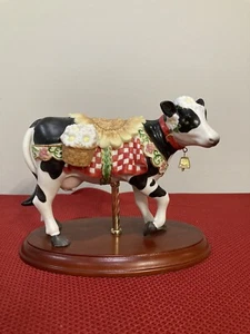 Lenox The Carousel Cow on Wooden Base Limited Edition - Bild 1 von 4