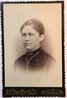 Mt Pleasant PA Woman Hair Bun Cross Necklace Mourning Cabinet Card Photography