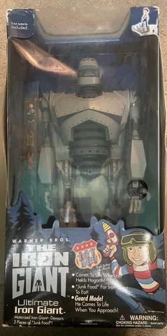 Ultimate Iron Giant 20" Warner Bros The Iron Giant 1999 Trendmasters NEW MIB Cover