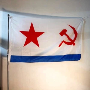 90X150cm USSR Russian Army Military Soviet Union And Vice Versa CCCP Navy Flag - Picture 1 of 6
