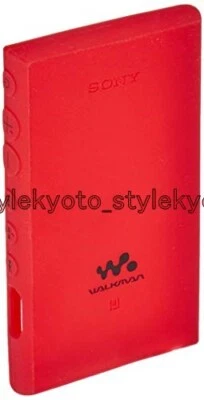 Estuche de silicona genuino Sony Walkman CKM-NWA100 rojo para serie NW-A100 03276 JAPÓN Foto 1 de 2