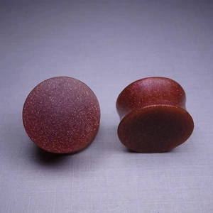 Desert Sunset Holographic Glitter Resin Ear Plugs - Ear Gauges Double Flared - Picture 1 of 1