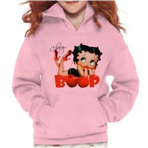 Cute Betty Boop Vintage Retro Cherry Cartoon Youth Girls Hoodie Sweatshirts Kids - Picture 1 of 8