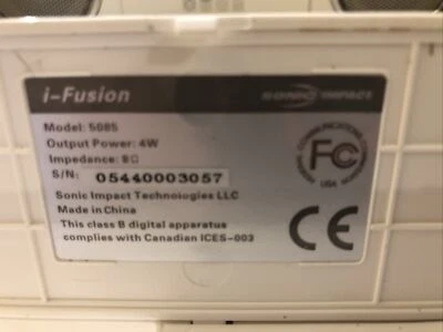SONIC Impact i-Fusion 5085 Portable Entertainment Speaker System - Image 1 of 4
