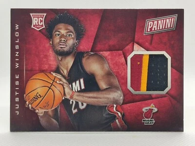 2015 PANINI - КИБЕРПОНЕДЕЛЬНИК - JUSTISE WINSLOW - MIAMI HEAT - 3-ЦВЕТНЫЙ ИГРОК НОСИЛСЯ - Изображение 1 из 4