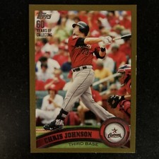 2011 Topps Gold #32 Chris Johnson Houston Astros Baseball Card  /2011