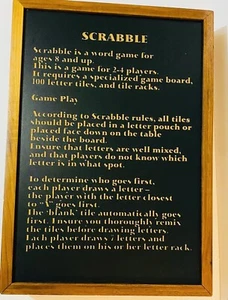 Scrabble Giant Deluxe Wooden Edition Wood Board Game Letter Tiles Dry Erase - Picture 1 of 24