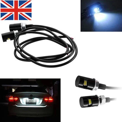 2x Universal LED Number Plate LED Tail Tidy Lights For Motorcycle Motorbike Bike - Image 1 of 4