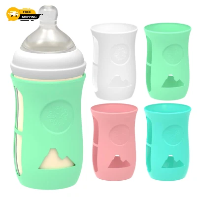 4 Pack Silicone Sleeves for Philips Avent Glass Baby Bottle 8 Oz, Babies Bottles - Image 1 of 4