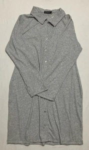 Jolie & Joy Kleid langarm Kerbe Kragen grau 3X - Bild 1 von 4