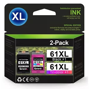 GATAPO® 61xl Ink Cartridges for HP 61 XL For Envy 4500 5530 DeskJet 2540 1000 - Picture 1 of 10
