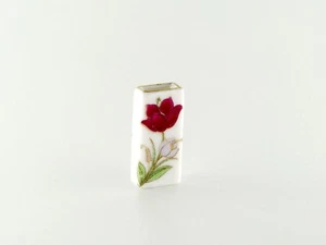 Dollhouse Miniature Home Decor - Purple Flower Vase with Gold Lining 3cm - Picture 1 of 2