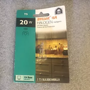 Sylvania 20T3Q/CL/RP 12V, 20W, G4 Bi-Pin H Lamp - NEW - Picture 1 of 2