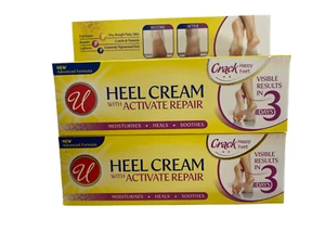 U Heel Cream With Activate Repair Moisturiser, Heals, Soothes Pack of 2 - Picture 1 of 4