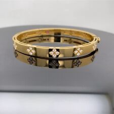 Roberto Coin 18k Yellow Gold Love In Verona Diamond Bangle Bracelet $8500