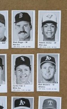 1989 1990 1991 MLB All-Star Game Program Player Cuts - U Pick a player